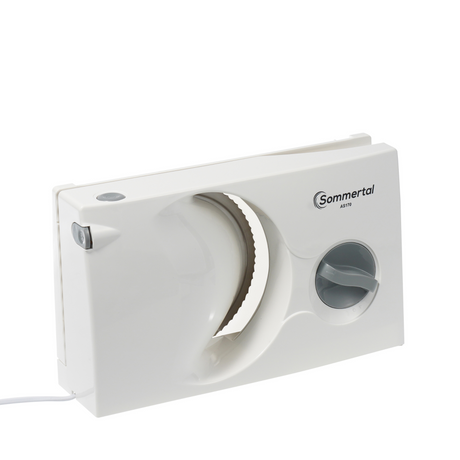 Sommertal Allesschneider AS170 150W Edelstahlmesser mit Wellenschliff,klappbar
