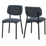 RAVINO Designer Esszimmerstuhl | 4er Set | A21 | Gelb, Schwarz, Grau, Blau | mit Stoffbezug