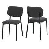 RAVINO Designer Esszimmerstuhl | 4er Set | A21 | Gelb, Schwarz, Grau, Blau | mit Stoffbezug