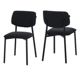RAVINO Designer Esszimmerstuhl | 4er Set | A21 | Gelb, Schwarz, Grau, Blau | mit Stoffbezug