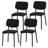 RAVINO Designer Esszimmerstuhl | 4er Set | A21 | Gelb, Schwarz, Grau, Blau | mit Stoffbezug