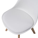 ALBATROS skandinavischer Esszimmerstuhl AARHUS| 4er Set | Grau, Beige | Kunstleder Bezug