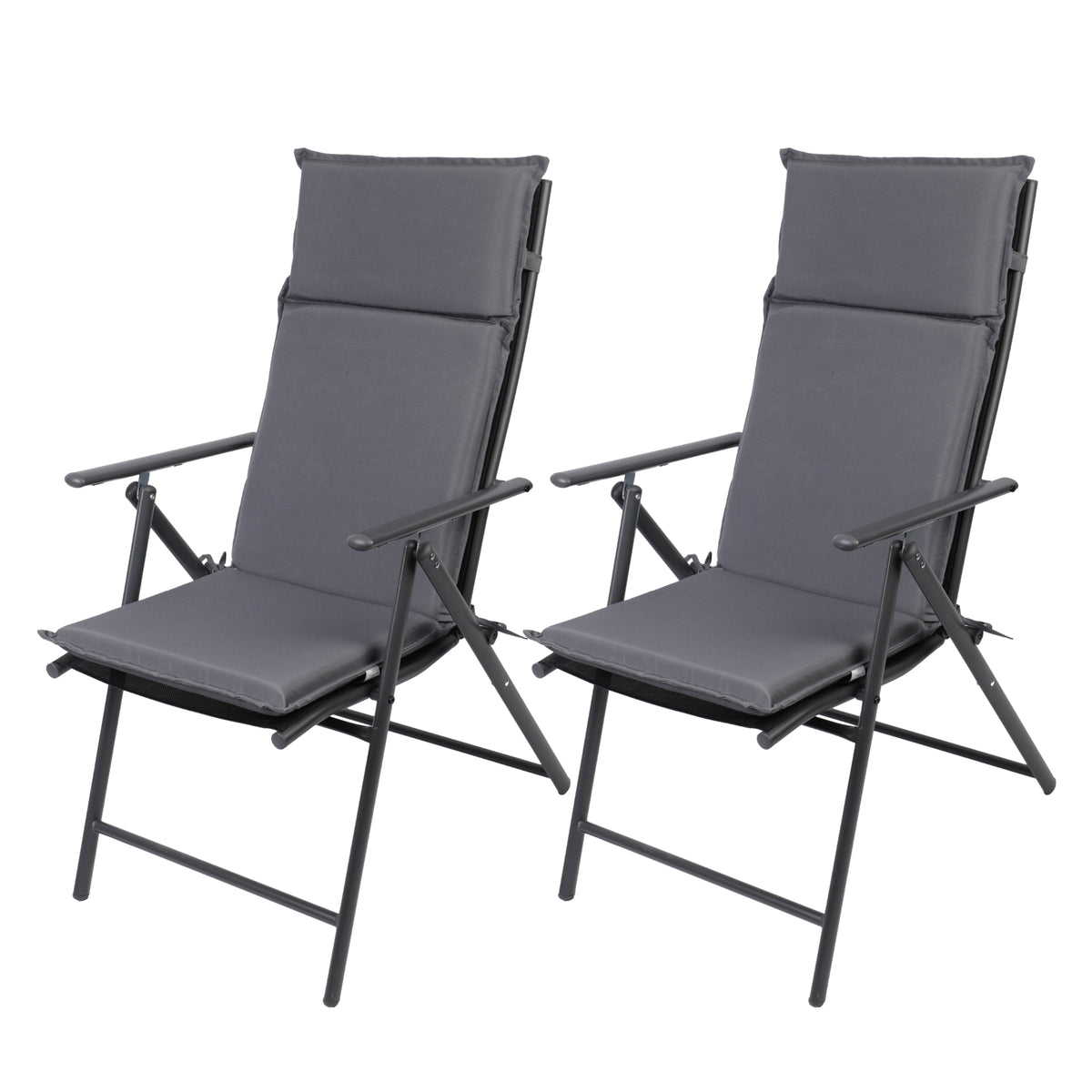 Gartenstuhl Aruba mit Sitzauflage, Klappbar mit robustem Metallgestell