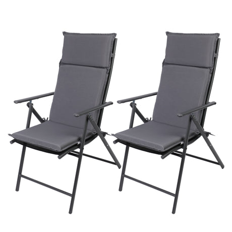 Gartenstuhl Aruba mit Sitzauflage, Klappbar mit robustem Metallgestell