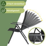 Gartenstuhl Aruba mit Sitzauflage, Klappbar mit robustem Metallgestell
