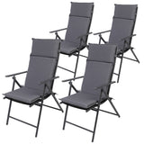 Gartenstuhl Aruba mit Sitzauflage, Klappbar mit robustem Metallgestell
