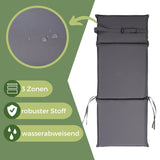 Gartenstuhl Aruba mit Sitzauflage, Klappbar mit robustem Metallgestell