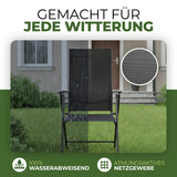 Gartenstuhl Aruba, Klappbar mit robustem Metallgestell