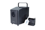 EM12S Eiswürfelmaschine | Eismaschine 12kg/24h | Eiswürfelbereiter mit Griff | extra große 0,3kg Bullet Eiswürfel in 20 Min | leise 50db | Ice Maker für Küche, Büro & Party