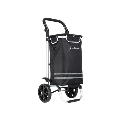 ALBATROS Einkaufstrolley Groß | Einkaufsroller mit großer Tasche, Thermo-Innenbeutel | Sichtfenster für Einkaufszettel | Faltbar klappbar mit großen Räder | Sackkarre inkl. Einkaufswagen-chip
