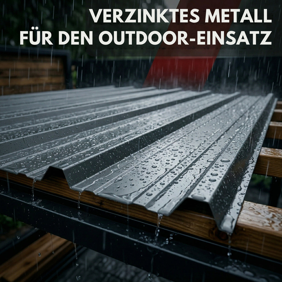 Albatros Trapezblech Dachplatten 12er oder 22er Set, Anthrazit RAL 7016 oder Grün RAL 6005, 1090 x 445 mm, verzinkt, Dachblech Profilblech für Gartenhaus, Carport, Schuppen und Gerätehaus