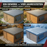 Albatros Trapezblech Dachplatten 12er oder 22er Set, Anthrazit RAL 7016 oder Grün RAL 6005, 1090 x 445 mm, verzinkt, Dachblech Profilblech für Gartenhaus, Carport, Schuppen und Gerätehaus
