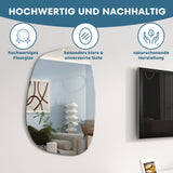 Designerspiegel oval Asymmetrisch,  Wandspiegel oder Türspiegel