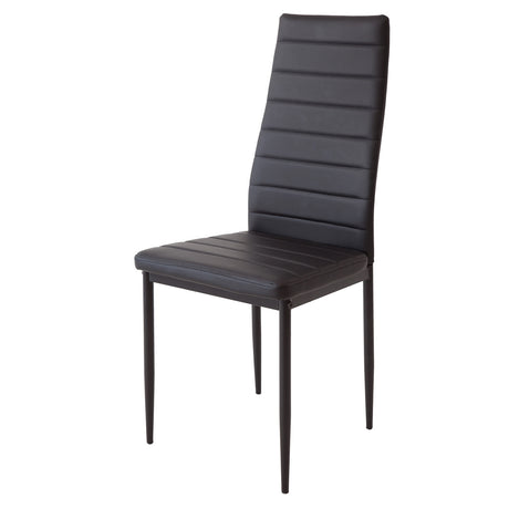 ALBATROS Designer Esszimmerstuhl MILANO | 4er/6er Set | Schwarz, Grau, Beige, Braun, Rot, Weiß | Kunstleder Bezug