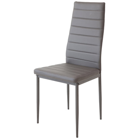 ALBATROS Designer Esszimmerstuhl MILANO | 4er/6er Set | Schwarz, Grau, Beige, Braun, Rot, Weiß | Kunstleder Bezug