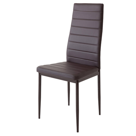ALBATROS Designer Esszimmerstuhl MILANO | 4er/6er Set | Schwarz, Grau, Beige, Braun, Rot, Weiß | Kunstleder Bezug