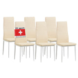 ALBATROS Designer Esszimmerstuhl MILANO | 4er/6er Set | Schwarz, Grau, Beige, Braun, Rot, Weiß | Kunstleder Bezug