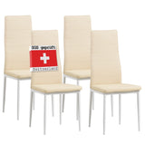 ALBATROS Designer Esszimmerstuhl MILANO | 4er/6er Set | Schwarz, Grau, Beige, Braun, Rot, Weiß | Kunstleder Bezug