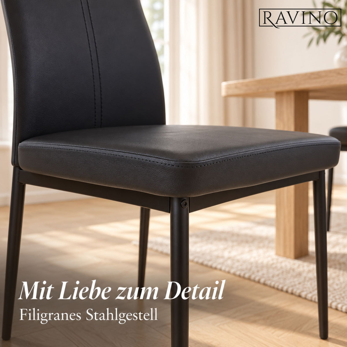 Albatros SALERNO Esszimmerstuhl – Kunstlederbezug
