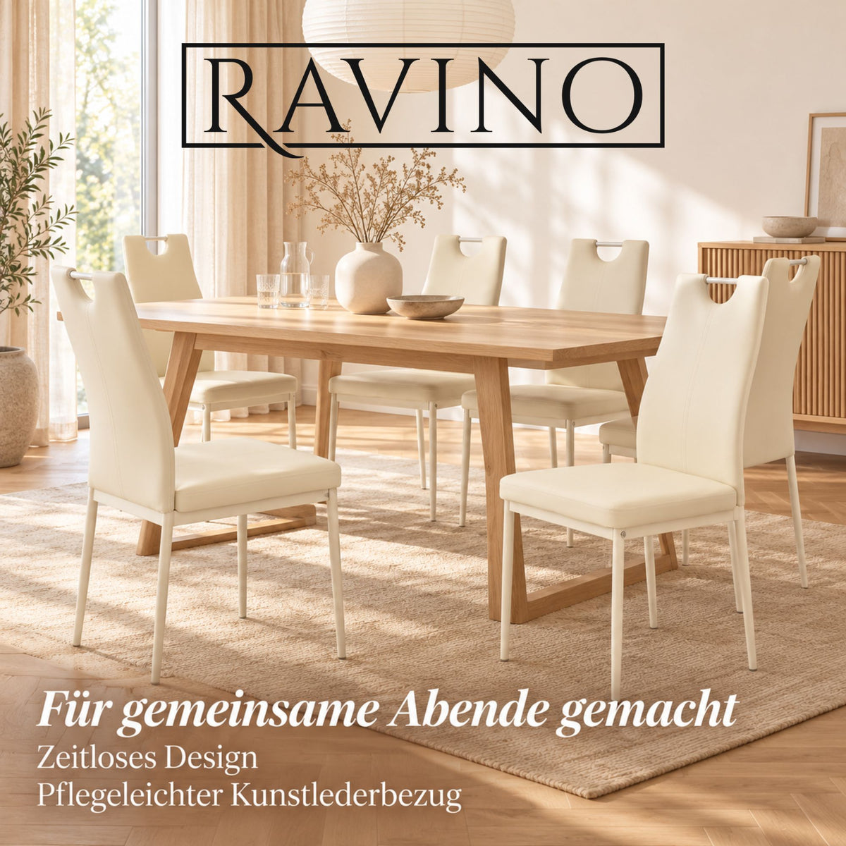 Albatros SALERNO Esszimmerstuhl – Kunstlederbezug