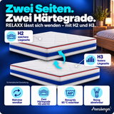 Arensberger RELAXX Kaltschaummatratze – 25 cm, H2/H3, 7-Zonen