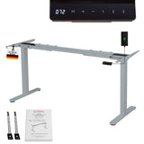 höhenverstellbares Schreibtischgestell LIFT S5 schwarz/weiß/silber, elektrisch
