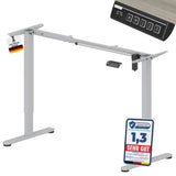 höhenverstellbares Schreibtischgestell UP30 schwarz/weiß/silber, elektrisch