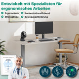 höhenverstellbares Schreibtischgestell UP30 schwarz/weiß/silber, elektrisch