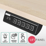 höhenverstellbares Schreibtischgestell UP30 schwarz/weiß/silber, elektrisch