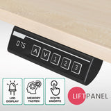 höhenverstellbares Schreibtischgestell UP30 schwarz/weiß/silber, elektrisch