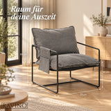 Albatros BRESTON Loungesessel – Stoffbezug, Vintage-Design
