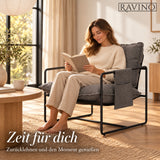 Albatros BRESTON Loungesessel – Stoffbezug, Vintage-Design