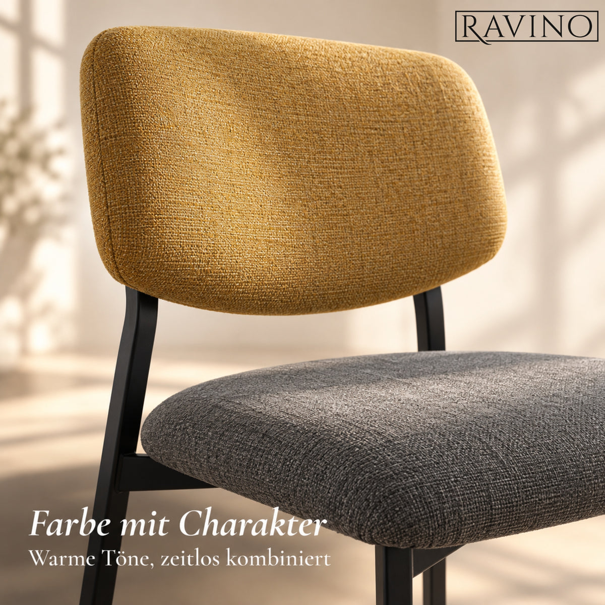 RAVINO A21 Esszimmerstuhl – Stoffbezug