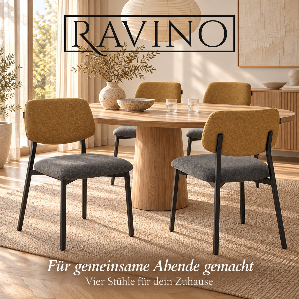 RAVINO A21 Esszimmerstuhl – Stoffbezug