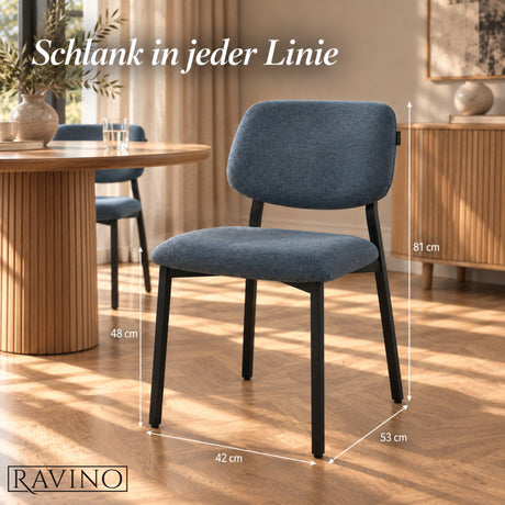 RAVINO A21 Esszimmerstuhl – Stoffbezug