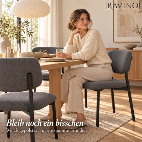 RAVINO A21 Esszimmerstuhl – Stoffbezug