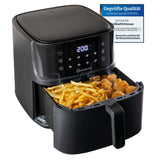 Sommertal Heißluftfritteuse HF760 - 7,6L XXL Airfryer - Touchscreen, 8 Programme, 2000 Watt, TÜV Rheinland GS geprüft