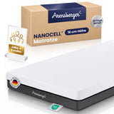 Arensberger SARA  Gelschaum Matratze – 16 cm NANOCELL Gel-Schaum – H3 Härtegrad