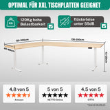 Eckschreibtisch Gestell LIFT L7, stufenlos verstellbar in Höhe, Breite und Winkel, 3 Motoren, elektrisch