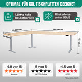 Eckschreibtisch Gestell LIFT L7, stufenlos verstellbar in Höhe, Breite und Winkel, 3 Motoren, elektrisch
