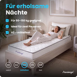 Arensberger Taschenfederkernmatratze JANA - 20cm hoch mit Kaltschaum, 7-Zonen