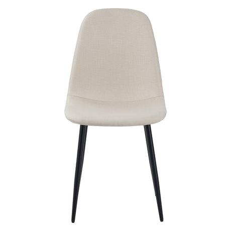 ALBATROS Designer Esszimmerstuhl BARI | 4er Set | Schwarz, Grau, Beige | Stoff Bezug