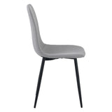 ALBATROS Designer Esszimmerstuhl BARI | 4er Set | Schwarz, Grau, Beige | Stoff Bezug