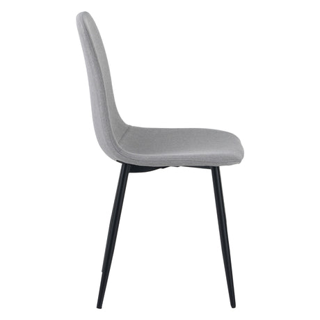 ALBATROS Designer Esszimmerstuhl BARI | 4er Set | Schwarz, Grau, Beige | Stoff Bezug