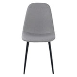 ALBATROS Designer Esszimmerstuhl BARI | 4er Set | Schwarz, Grau, Beige | Stoff Bezug