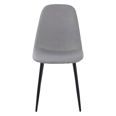 ALBATROS Designer Esszimmerstuhl BARI | 4er Set | Schwarz, Grau, Beige | Stoff Bezug
