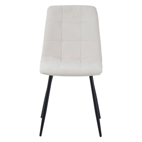 ALBATROS Designer Esszimmerstuhl BORA | 4er Set | Braun, Anthrazit, Beige | Cord Bezug