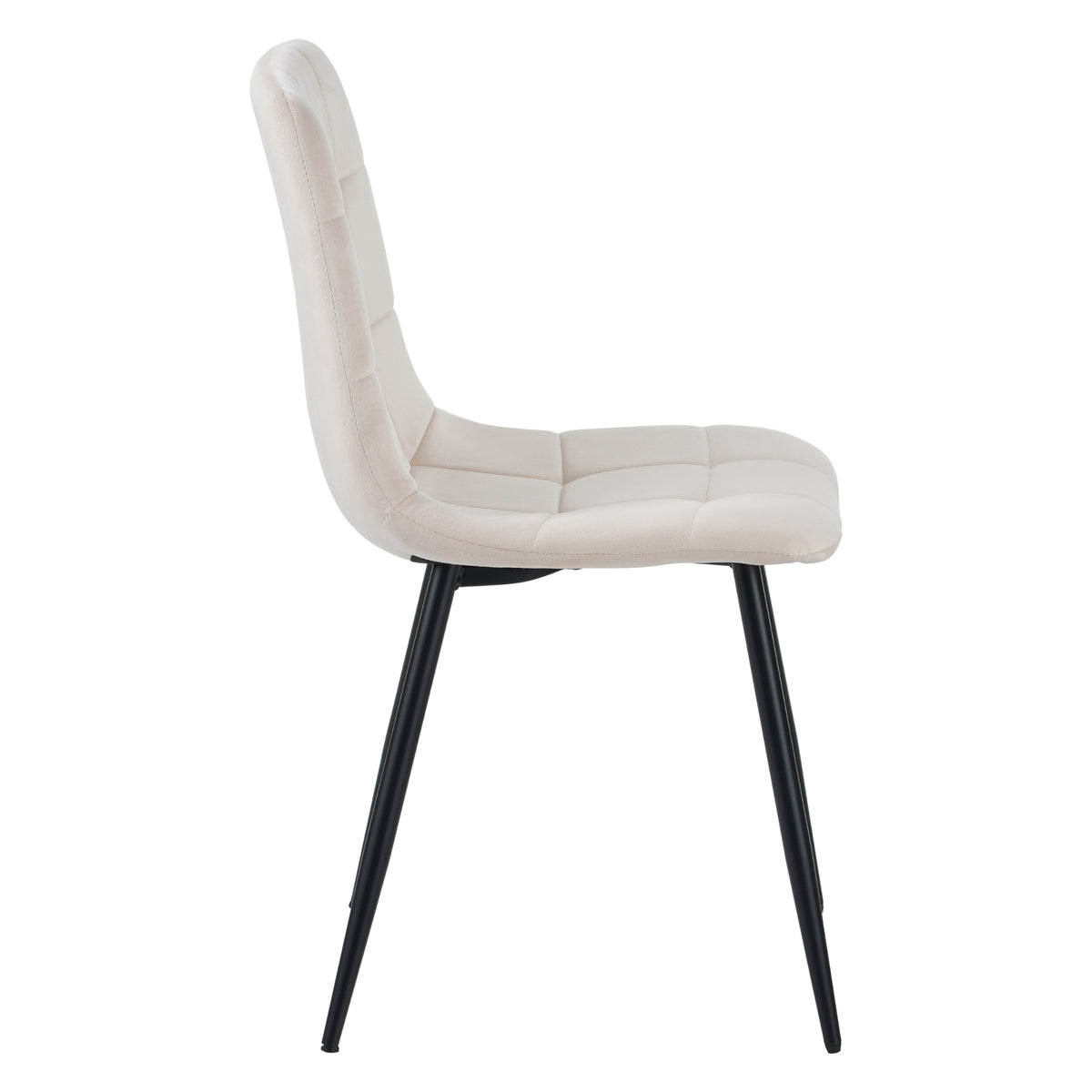 ALBATROS Designer Esszimmerstuhl BORA | 4er Set | Anthrazit, Grau, Beige | Samt Bezug