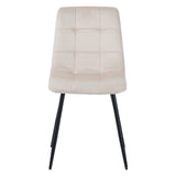 ALBATROS Designer Esszimmerstuhl BORA | 4er Set | Anthrazit, Grau, Beige | Samt Bezug