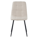 ALBATROS Designer Esszimmerstuhl BORA | 4er Set | Schwarz, Grau, Beige | Stoff Bezug